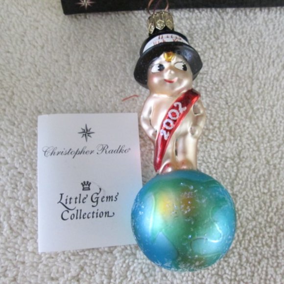 Christopher Radko Christmas Ornament little Gem Millennium Magic 2002 - Picture 1 of 8